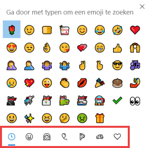 Emoji gebruiken in Mail